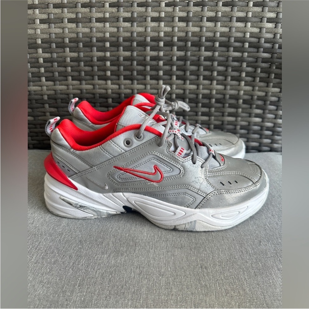 Nike M2K Tekno Sneakers Women’s Size 9 Silver Retro Fashion Athletic